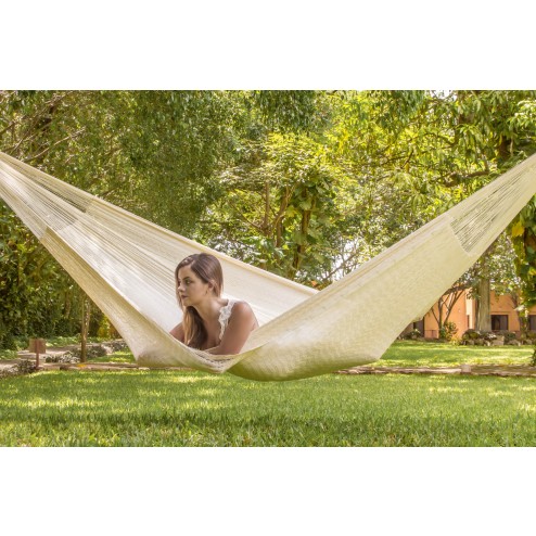 King Nylon Hammock in Cream