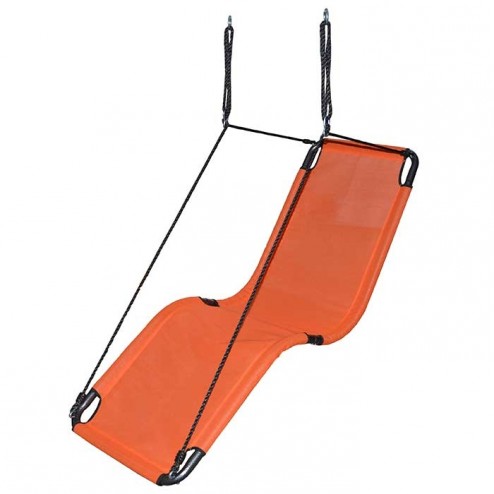 165cm Orange Textilene Lounge Swing