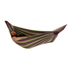 Relax Double Hammock in Purple and Green