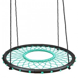 100cm Teal Web Nest Tire Swing