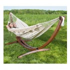 Solid Pine Frame & Double Hammock Combo - Natural