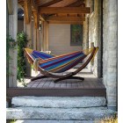 Solid Pine Frame & Double Hammock Combo - Tropical