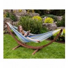 Solid Pine Frame & Double Hammock Combo - Oasis