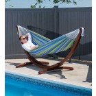 Solid Pine Frame & Double Hammock Combo - Oasis