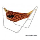 Double Hammock in Purple and Orange Isolated