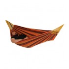 Double Hammock in Purple and Orange Isolated