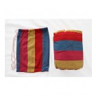 Relax Double Hammock & Frame Combo in Red, Yellow & Blue bag and hammock